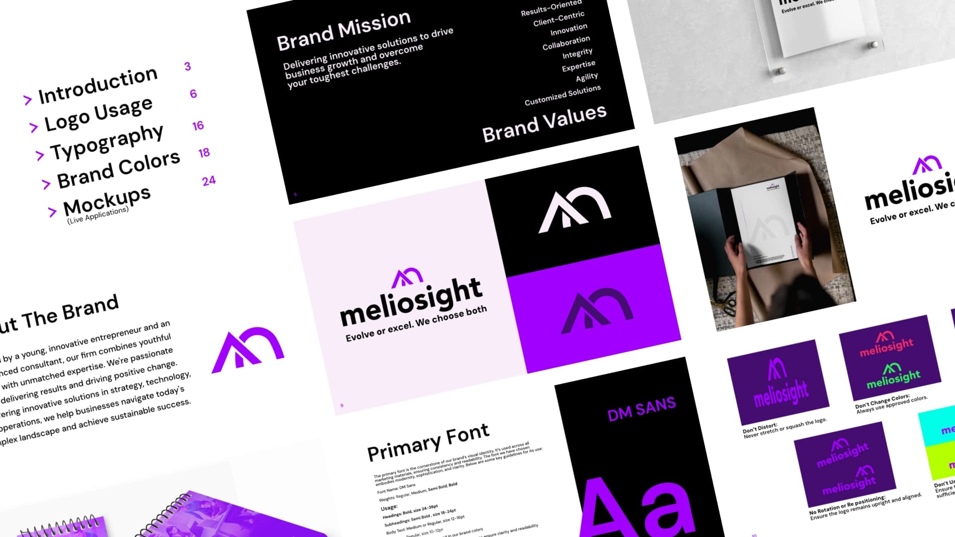 Meliosight environmental branding — office signage
