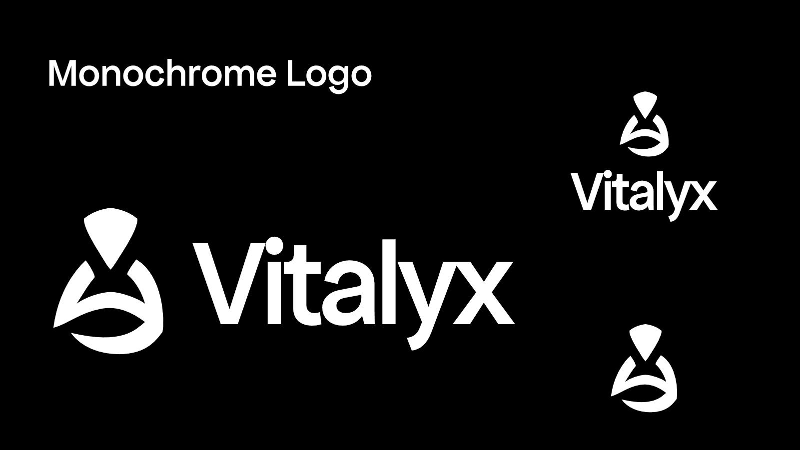 Monochrome logo — dark